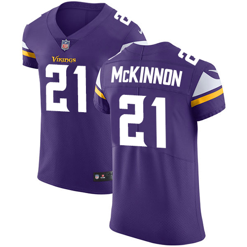 Nike Vikings #21 Jerick McKinnon Purple Team Color Men's Stitched NFL Vapor Untouchable Elite Jersey - Click Image to Close
